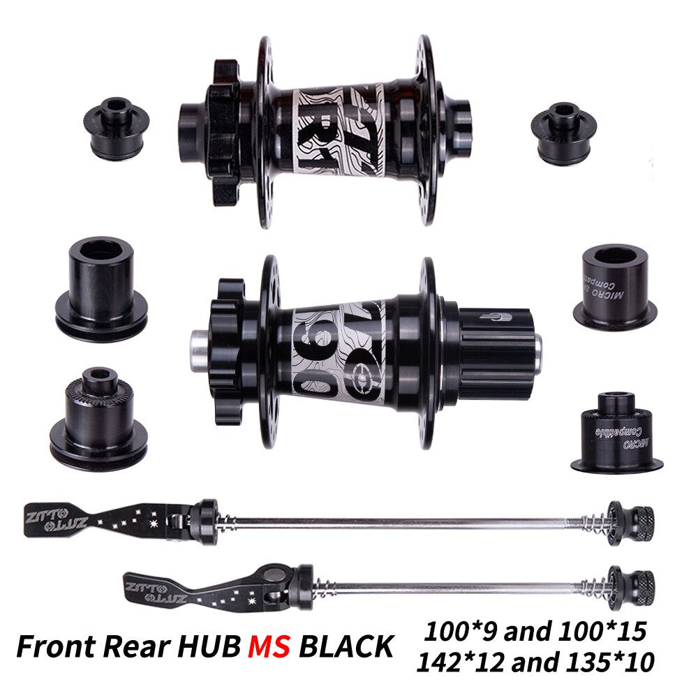 ZTTO DH Ebike MTB Hub 36 Hole Sealed Bearing Hub Ratchet System 54T Thru Axle 142*12 Durable Mountain bike Core Front Rear