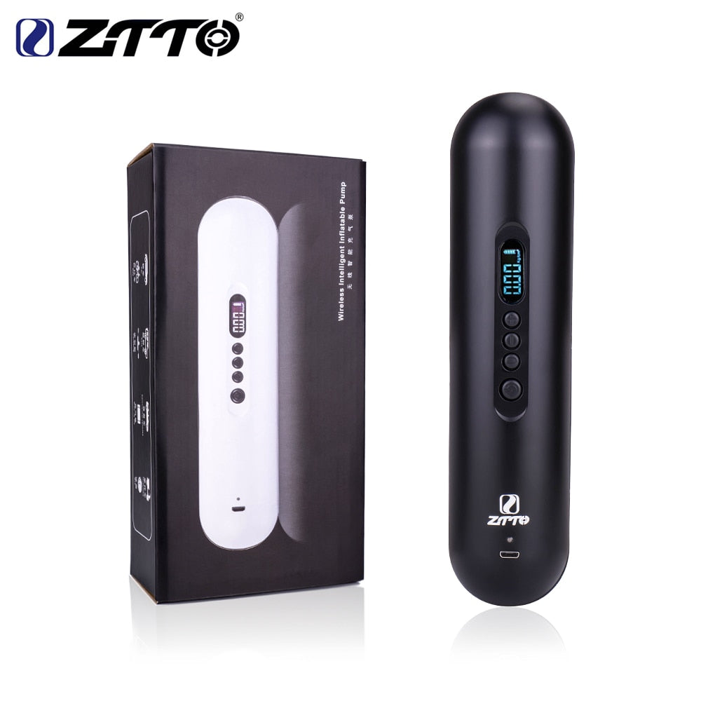 ZTTO Bicycle Electric air pump MTB road bike tiers Air Compressor Portable Mini Air Inflator Hand Held 2000mAh with LCD screen