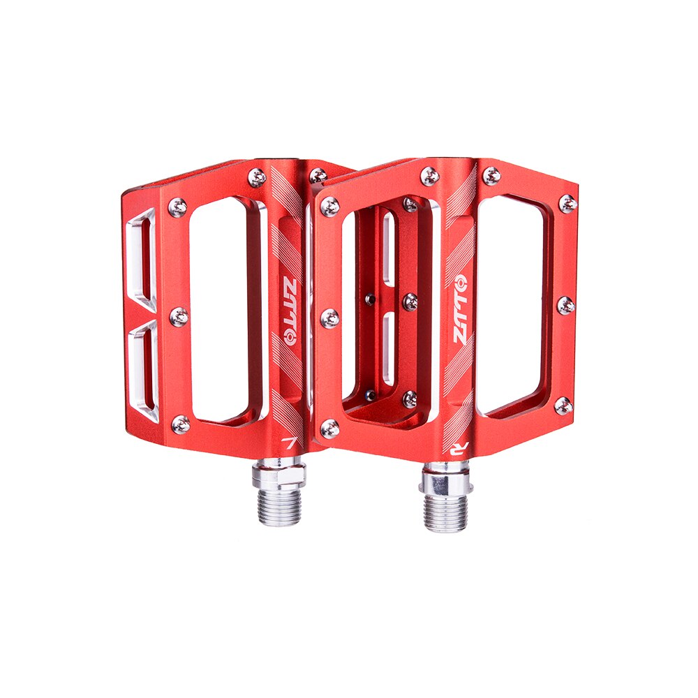 ZTTO MTB CNC Aluminum Alloy Bearings Pedal Bike flat Pedal Road Gravel Bike Lightweight 8 pins pedal for XC AM JT04
