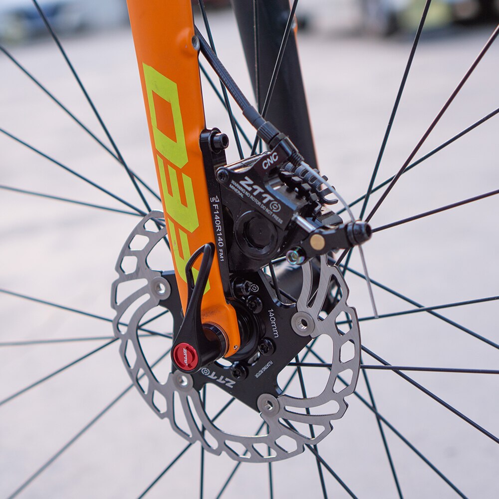 ZTTO Gravel Road Bike Hydraulic Disc Brake Flat Mount CX Rotor Brake Caliper CNC Bicycle Mechanical Wire Pull Cooling Pads 105