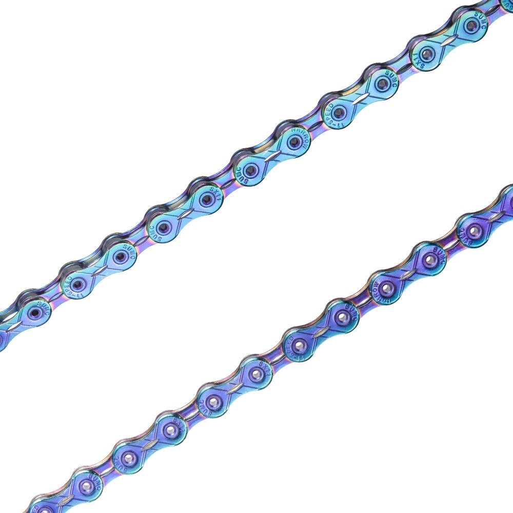 ZTTO 11 Speed SLR Chain 11s Colorful Road Bicycle Ultralight Durable Missing Link Rainbow Chains for MTB Mountain Bike M7000 GX