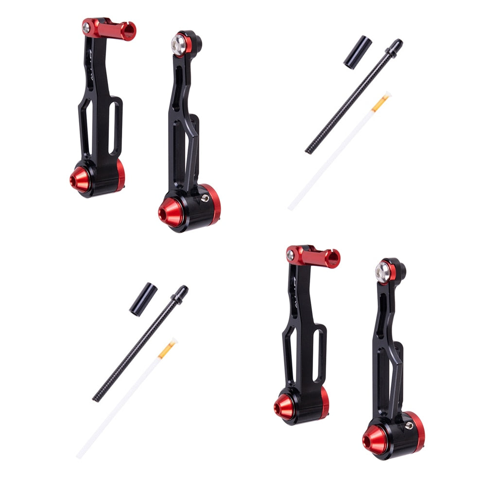 ZTTO Ultralight Folding Bike V-Brake Caliper CNC V Brake Lever Kid Bicycle Rim Brakes Lightweight Set Adjustable