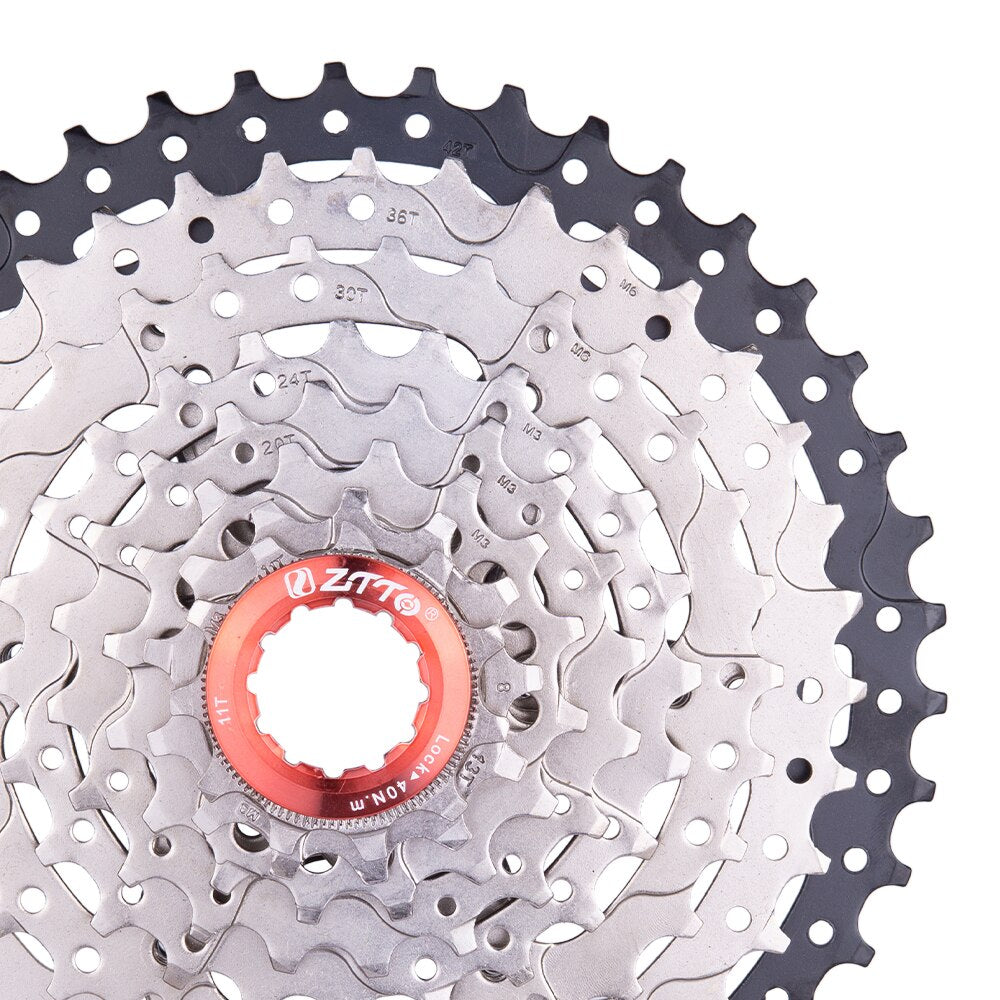 ZTTO Bicycle 8 Speed 11-42T Cassette Mountain Bike 8speed Steel 8s MTB 8v Freewheel Bicycle Parts For M410 M360 M310 Upgrade kit