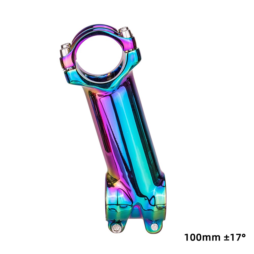 ZTTO Rainbow MTB Road Bike Oil Slick Stem 17 7 Degree 60 70 80 90mm High Strength Lightweight Fit 31.8mm Handlebar XC AM