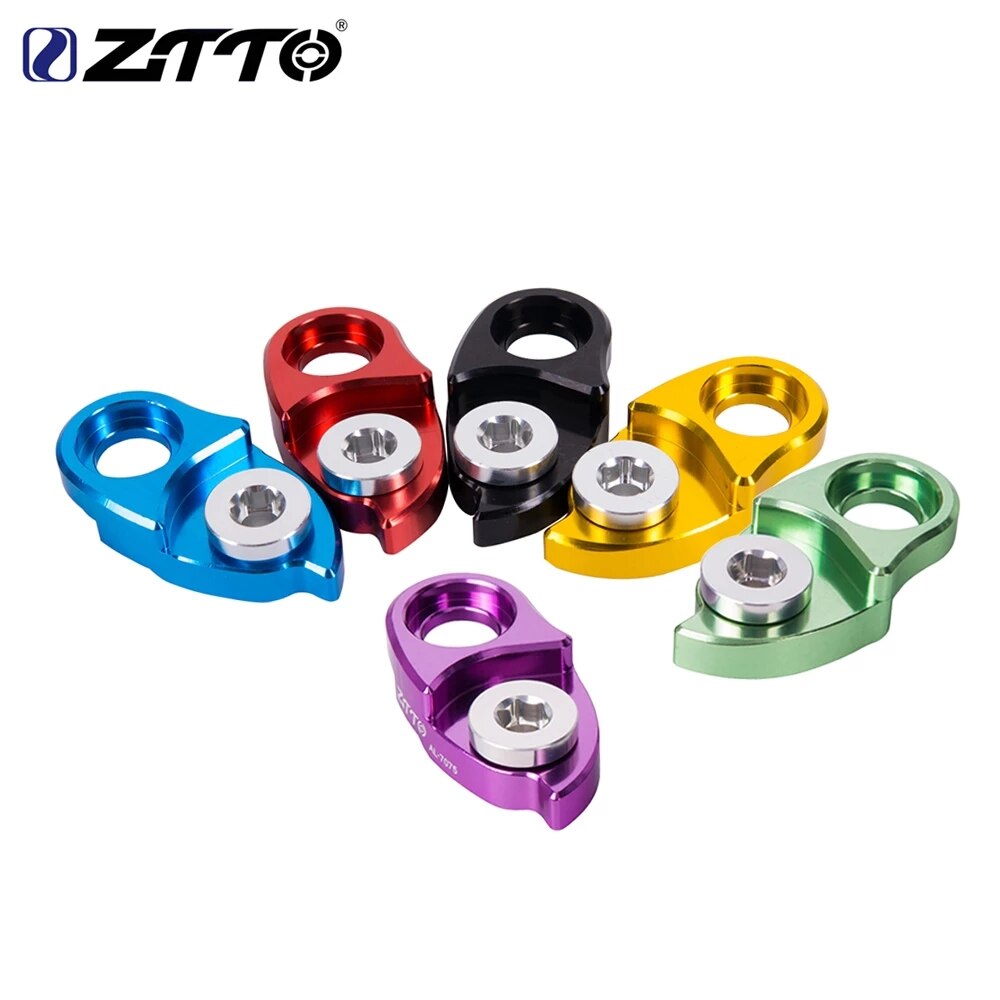 ZTTO MTB Road Bike CNC Bicycle Rear Hanger Derailleur Extension Extender FOR Wide Ratio Cassettes Colorful Roadlink Bicycle Part