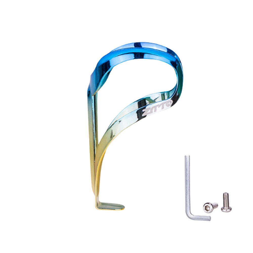 ZTTO Color gradient Bicycle Aluminum Bottle Cage MTB road Gravel bike water bottle holder plating colorful Metal lightweight
