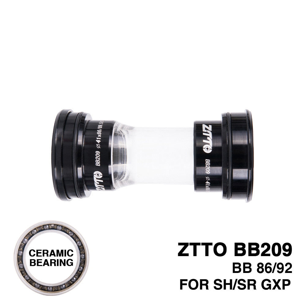 ZTTO Ceramic BB209 Press Fit Bottom Brackets for BB92 BB90 BB86 Frame Compatible Road Bike MTB 24mm 22mm GXP Crankset Universal