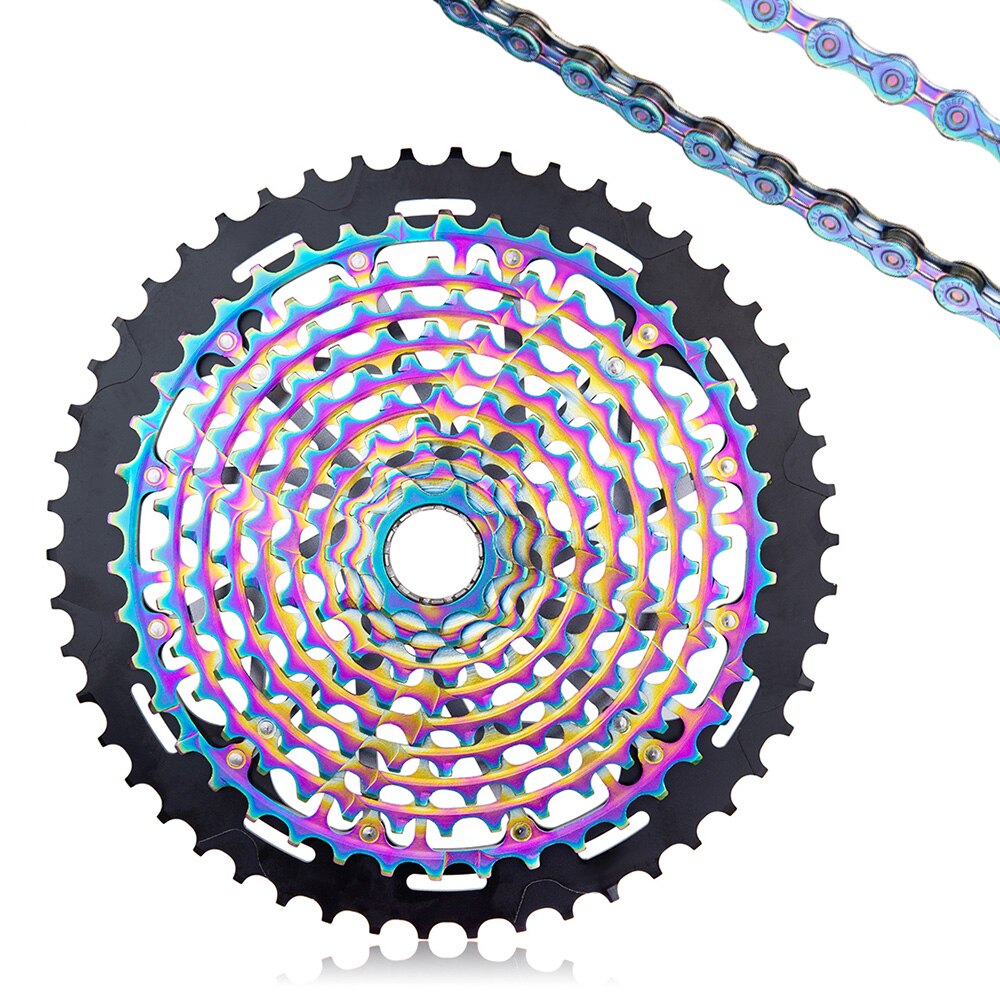 ZTTO MTB 11 Speed 9-50T Cassette XD Ultimate Pro ULT Golden Rainbow 372g Steel Durable Sprocket Ultralight 11s 9-50 k7 9 to 50