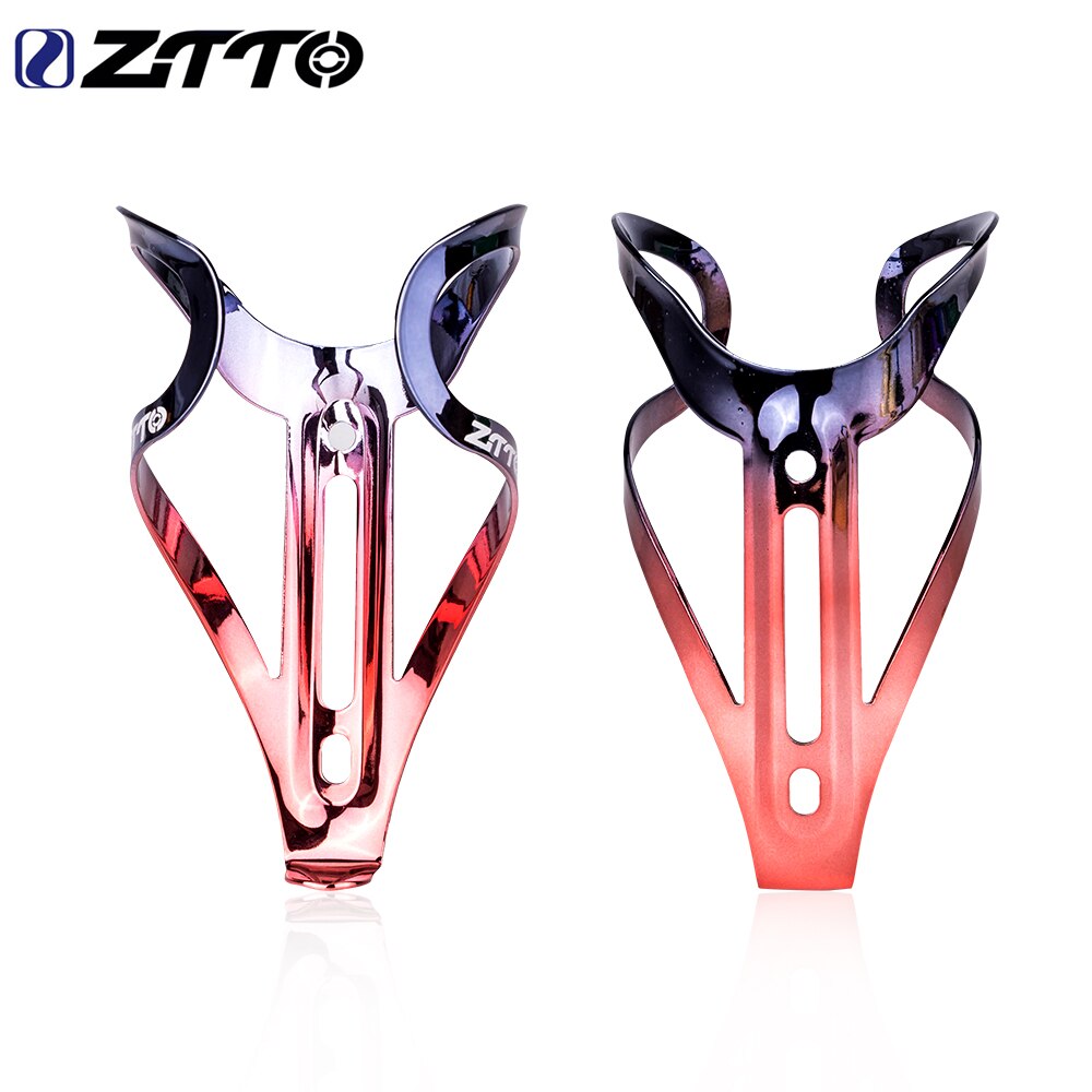 ZTTO Color gradient Bicycle Aluminum Bottle Cage MTB road Gravel bike water bottle holder plating colorful Metal lightweight
