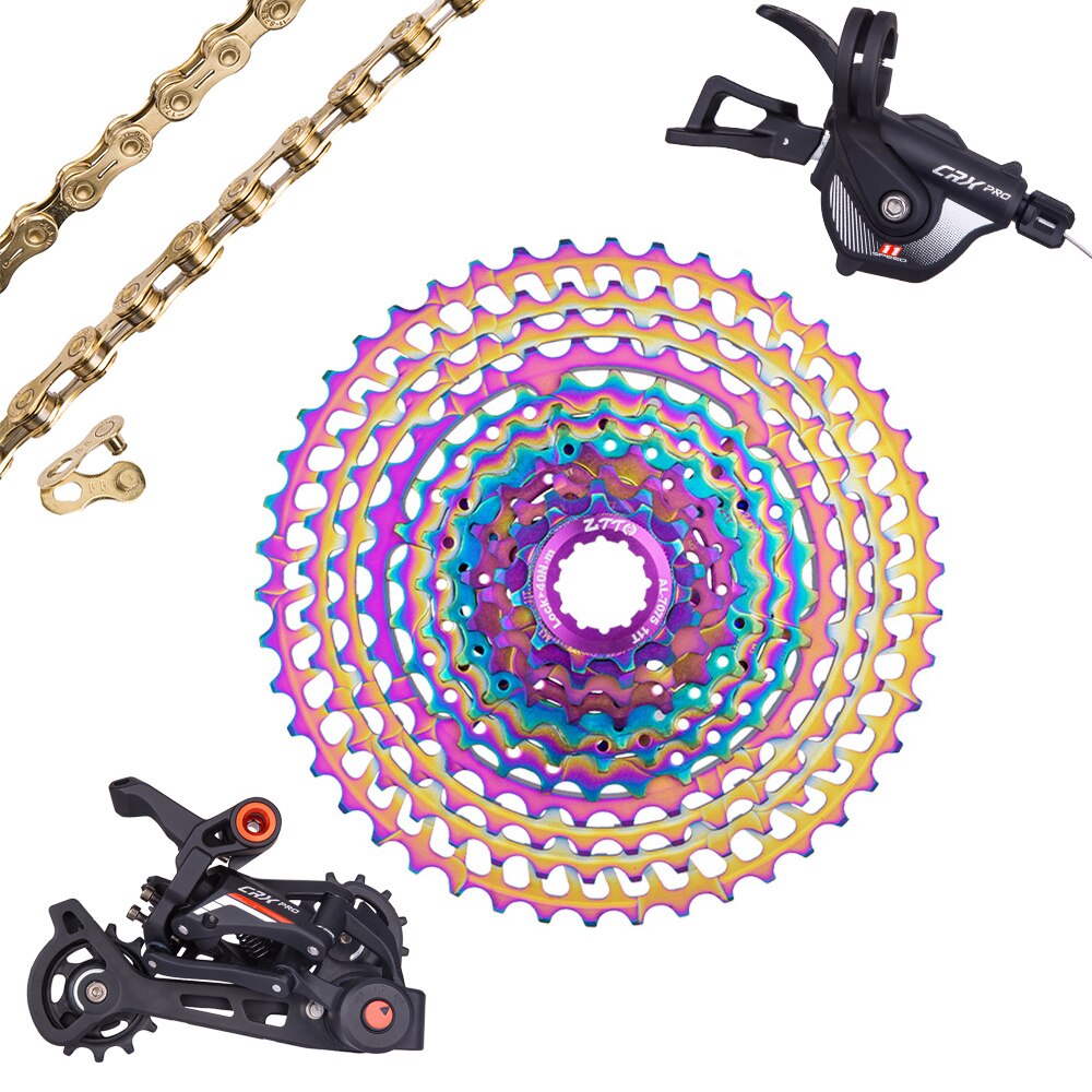 ZTTO SLR2 11 Speed CRX Groupset Derailleur Shifter Crankset Chain 11-52T Cassette 11-50T Ultralight Group Set VS M8000 M7000