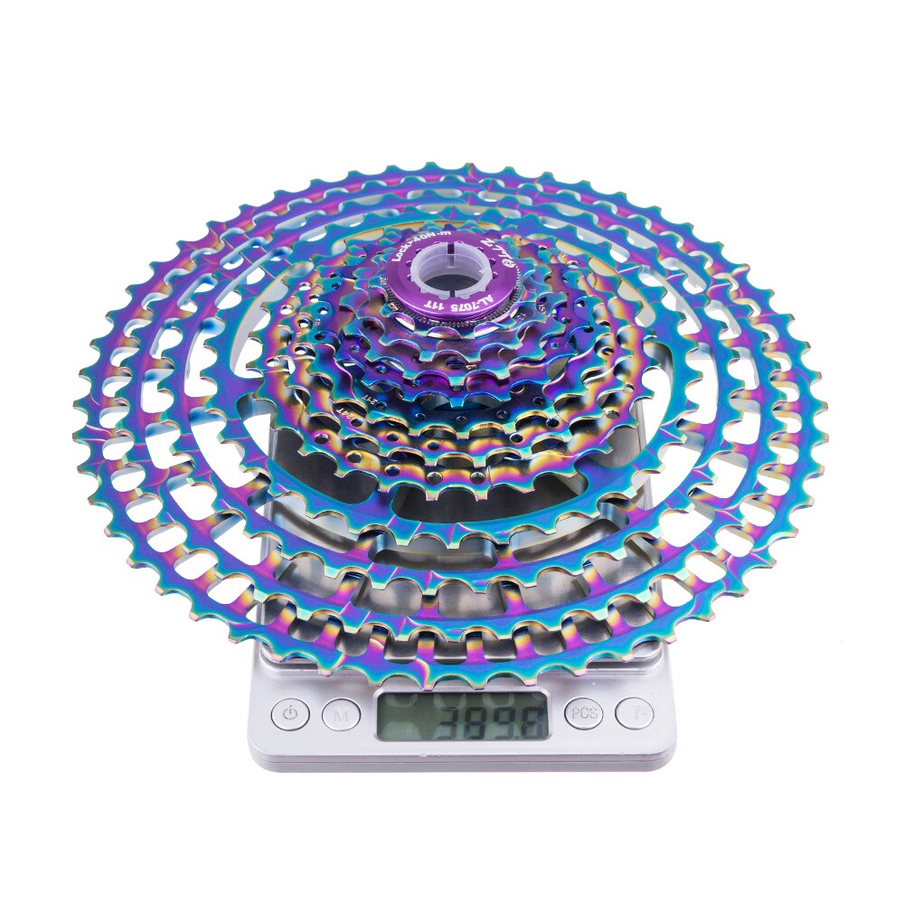 ZTTO MTB 11speed 11-52T Cassette SLR2 Rainbow Bicycle Wide Ratio 11s Sprockets UltraLight 380g CNC Freewheel Mountain Bike Parts