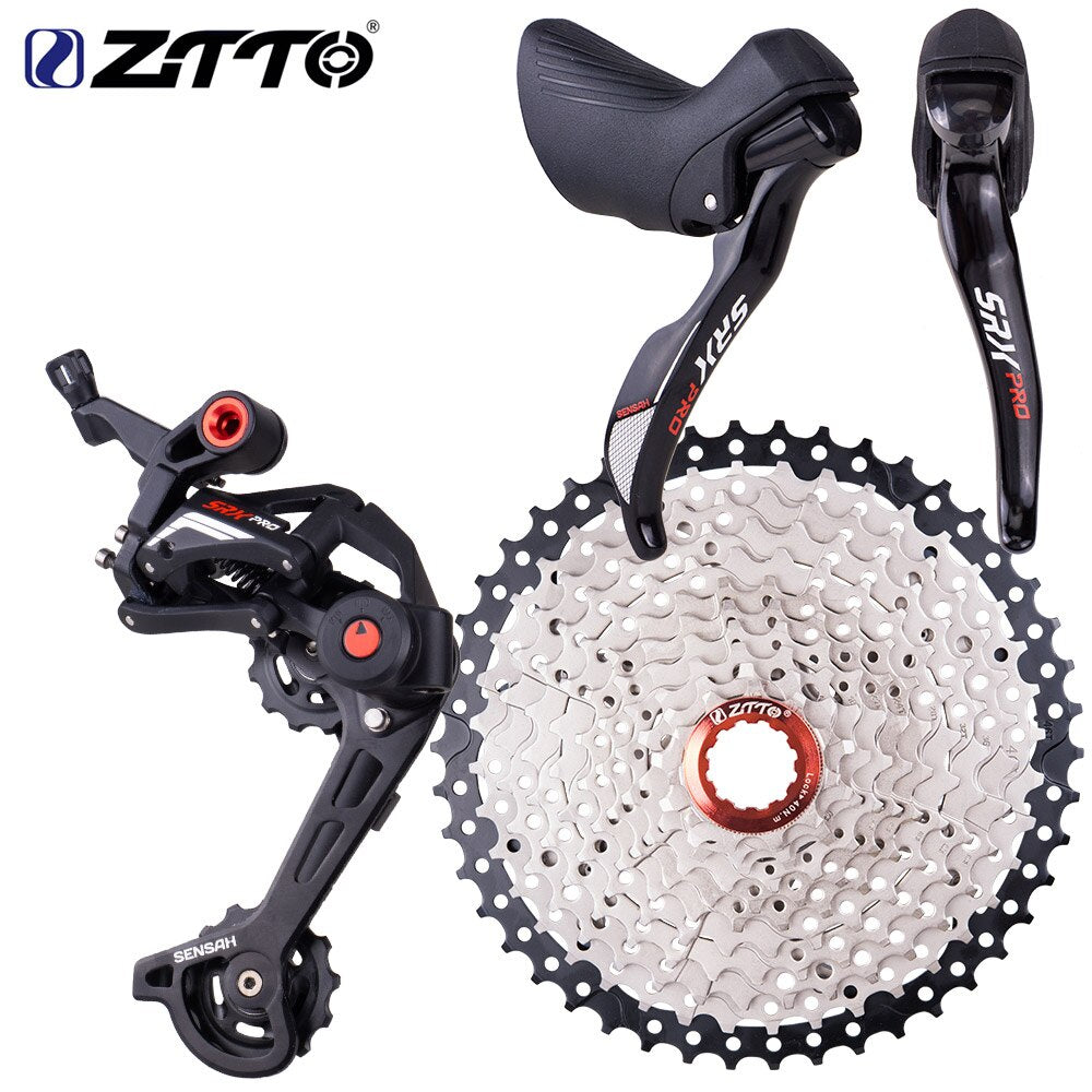 ZTTO Gravel Bike 1x11 Groupset CX Bicycle 46T 50T 11 Speed Shifter Mechanical Brake Clutch Derailleur Cassette Road Group Set