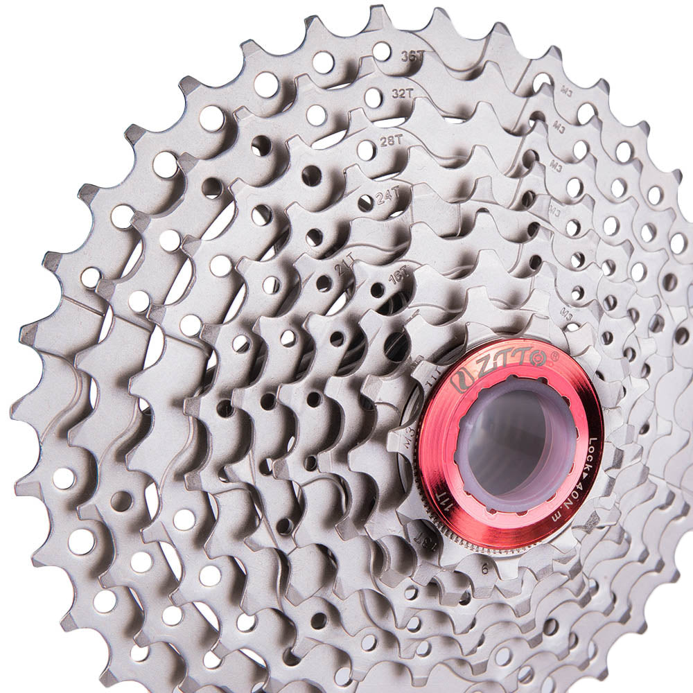 ZTTO Mountain Bike 9speed 11-36T Cassette Sprocket Compatible for Parts M370 M430 M4000 M590 M3000 MTB Bicycle Freewheel