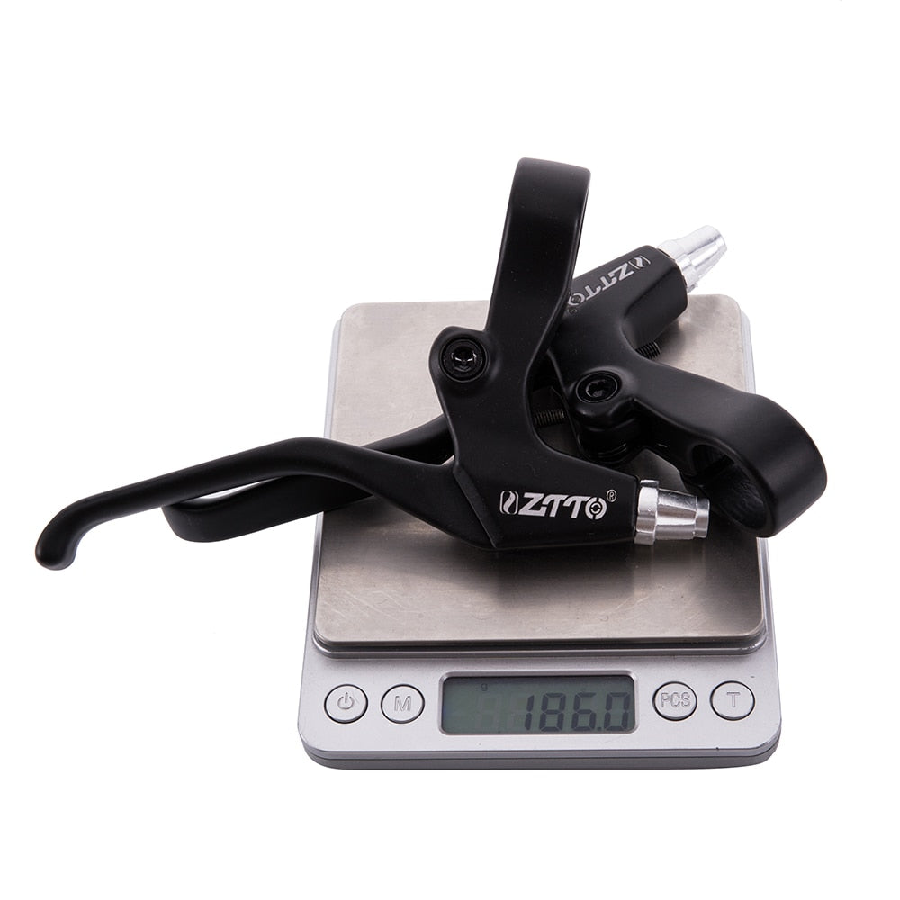 ZTTO MTB Bicycle Brake Lever V Brake Mountain Bike Mechanical Disc Brake Aluminum Alloy Lengthen Brake Handle 1Pair