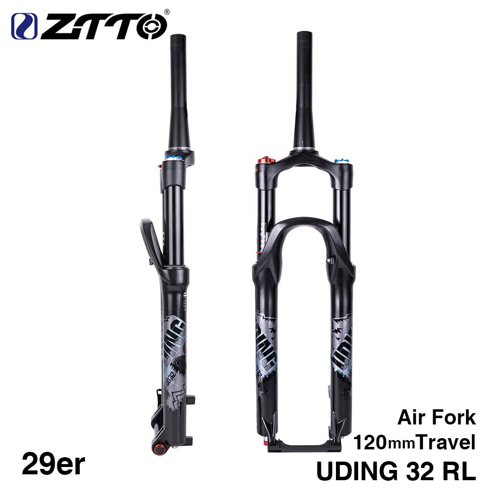 ZTTO 32 RL 120mm Air 29er Inch fork Straight Tapered Thru Axle QR Suspension Lock Quick Release for Mountain Bicycle