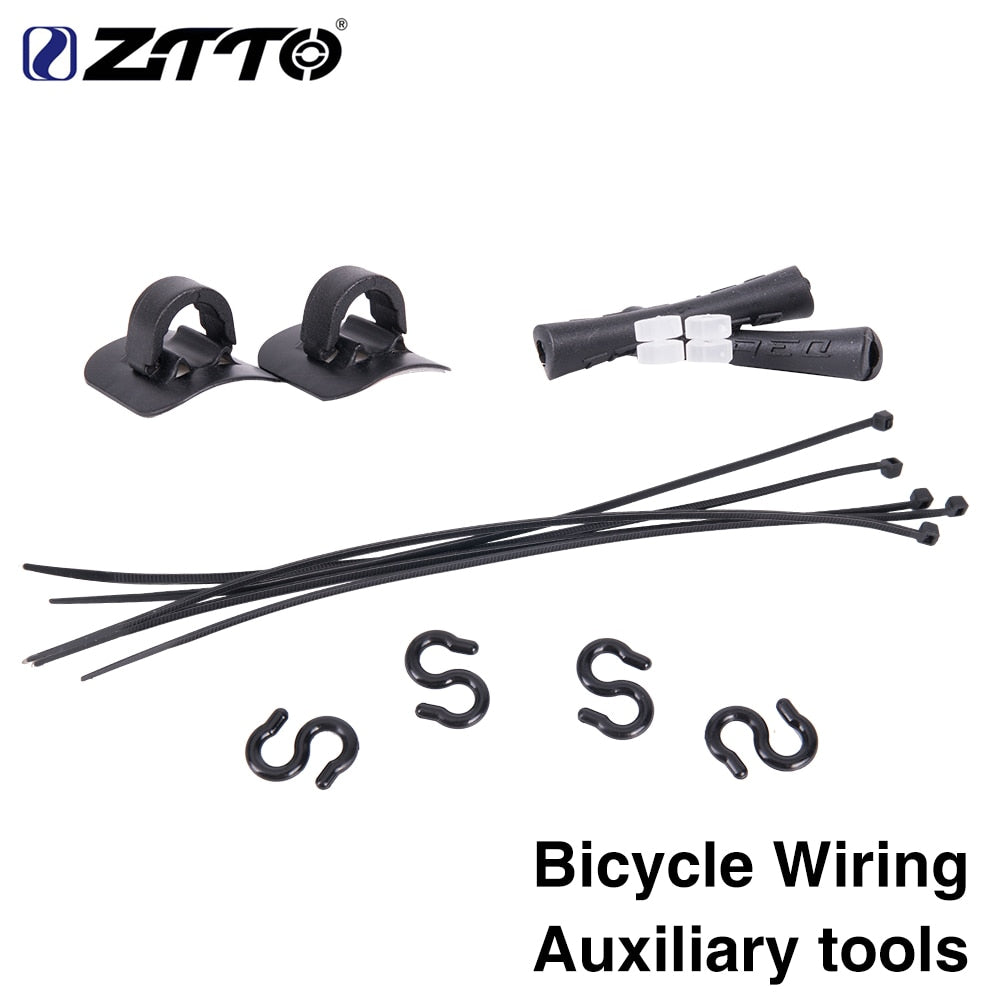 ZTTO Bicycle Parts MTB Cable Hose Guide Frame Rubber Protector C Buckle Self-locking Ties Wire Zip Tie For Disc Brake