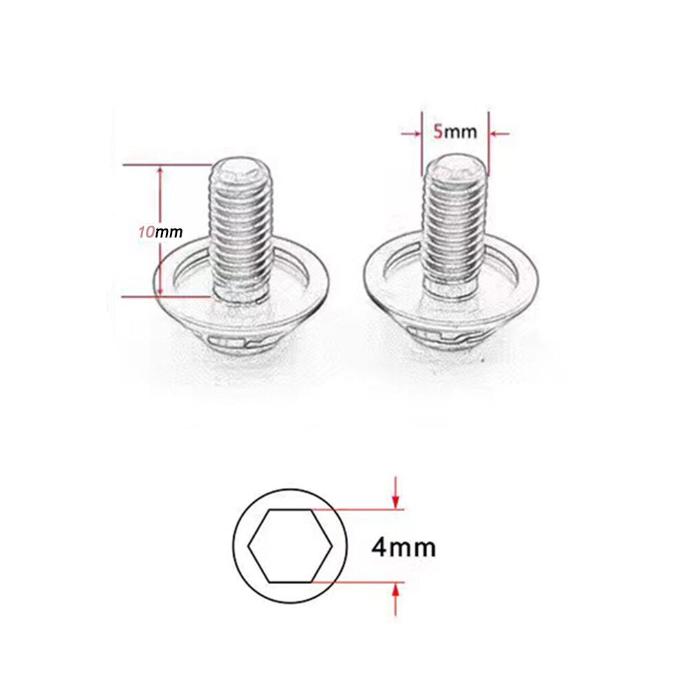 ZTTO M5*10mm Water Bottle Cage Ultra Light 7075 AL hex socket screws head screws