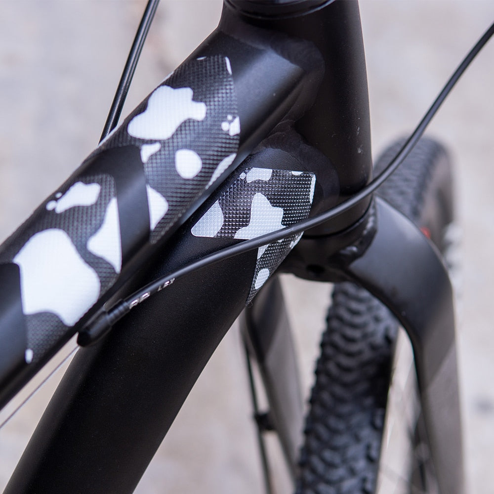 ZTTO Bicycle Frame Protector Stickers 3D Scratch-Resistant Sticker Best Glue Removeable For MTB Road Bike Push Guard Frame Cover