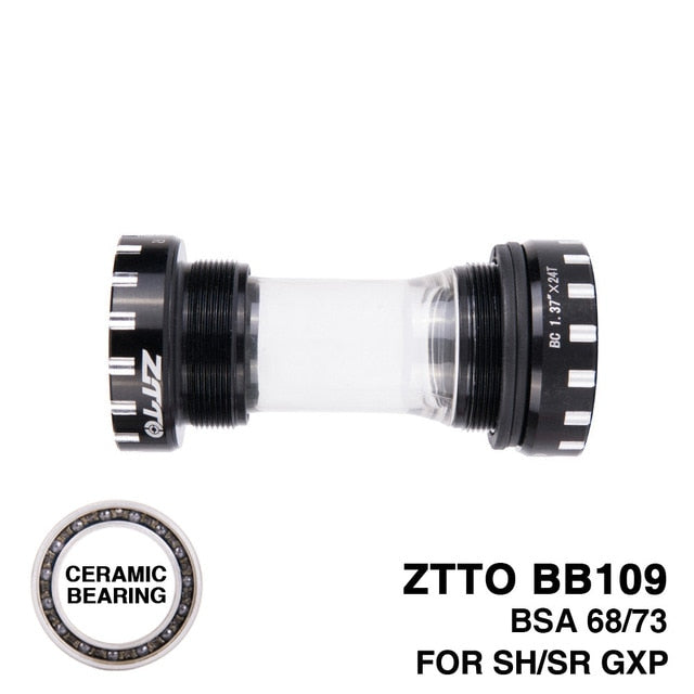 ZTTO Ceramic Bearing BB109 MTB Bottom Brackets For BSA68 73 BSA MTB Road Bike 24mm 22mm GXP Crank Bicycle Center m8000 BB BBR60