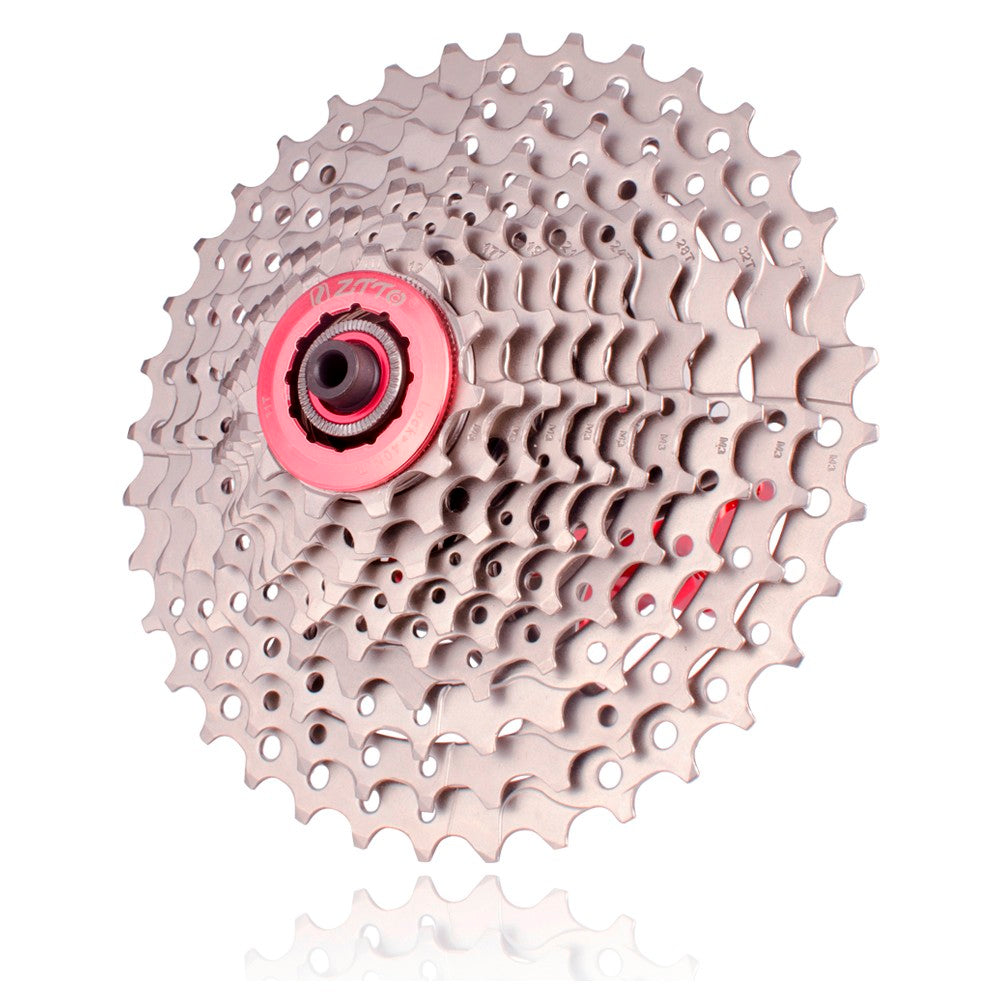 ZTTO10 Speed 11-36T Cassette Silver 10s Steel Freewheel Parts for Mountain Bike