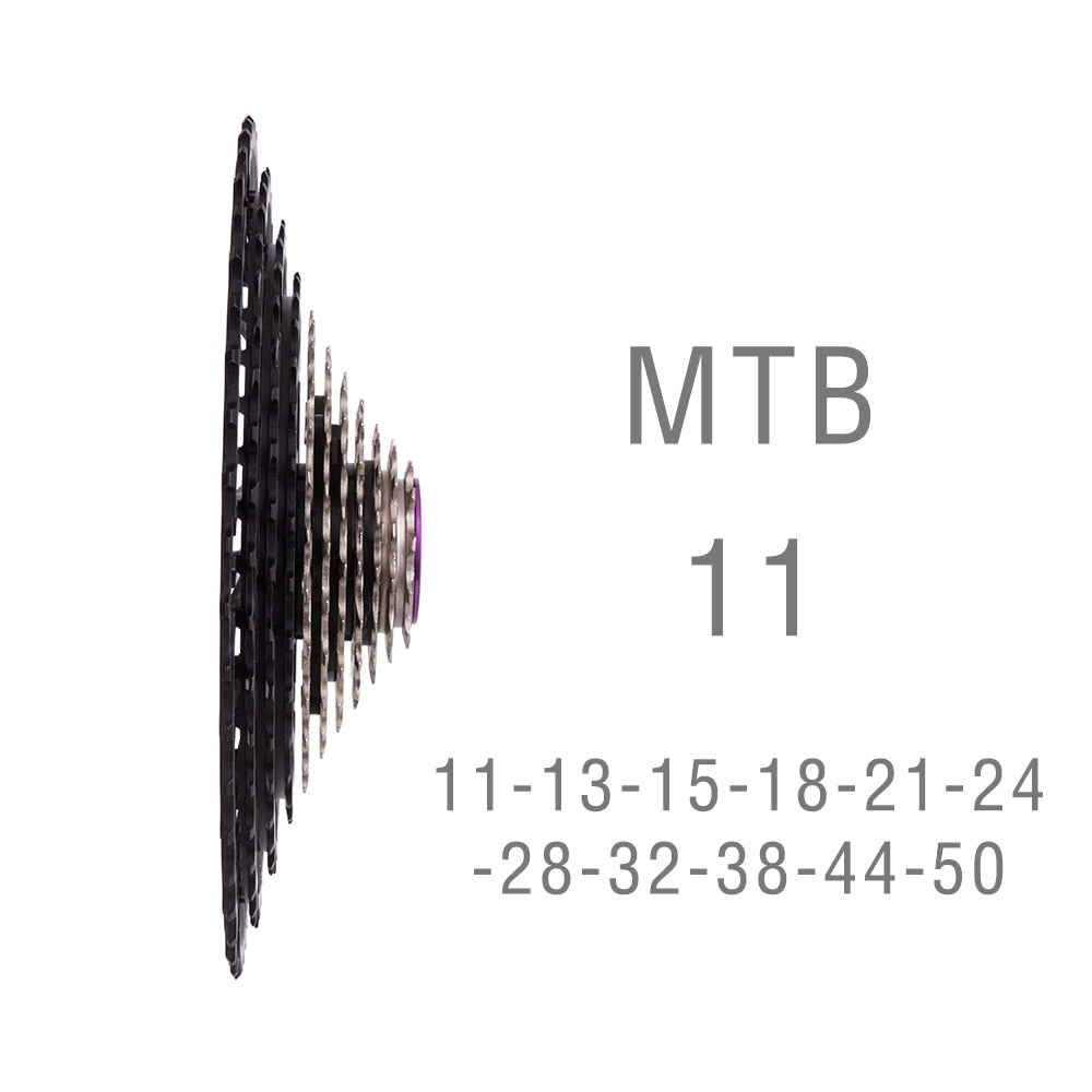 ZTTO 11s 11-50T SLR 2 New Uprade Cassette MTB 11Speed Wide Ratio UltraLight 360g CNC Freewheel Mountain Bike Bicycle Parts