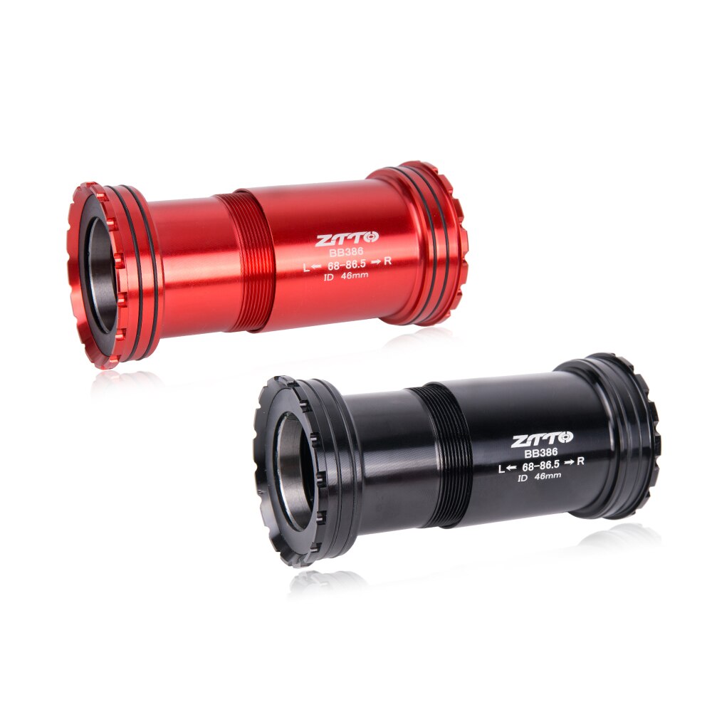 ZTTO BB386 Ceramic Bearing Press Fit Bottom Brackets 30mm Axis for MTB Road Bike 46mm Frame Durability Thread Lock BB 30 Crank