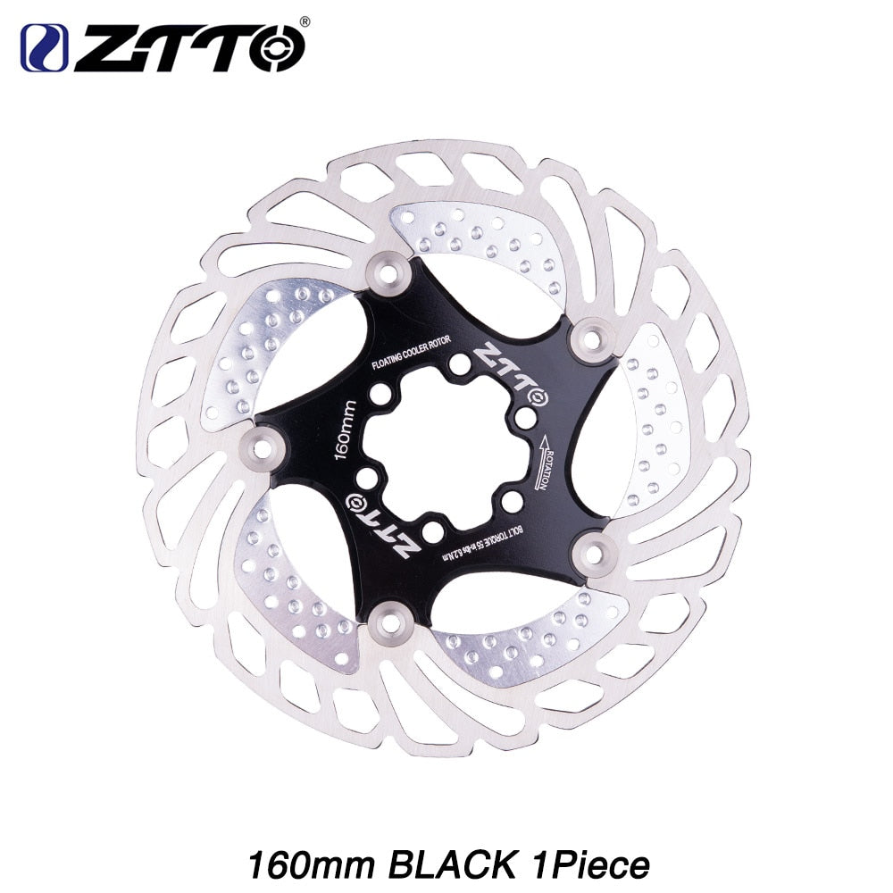 ZTTO Bicycle Brake Cooling Disc Floating Ice Rotor For MTB Gravel Road Bike 203mm 180mm 160mm 140 Cool Down Heat Sink RT99 RT86