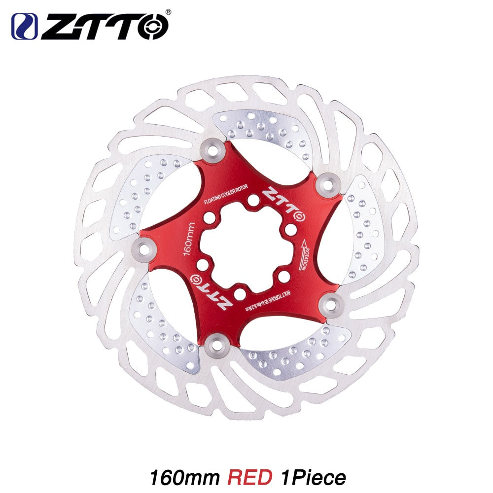 ZTTO Bicycle Brake Cooling Disc Floating Ice Rotor For MTB Gravel Road Bike 203mm 180mm 160mm 140 Cool Down Heat Sink RT99 RT86