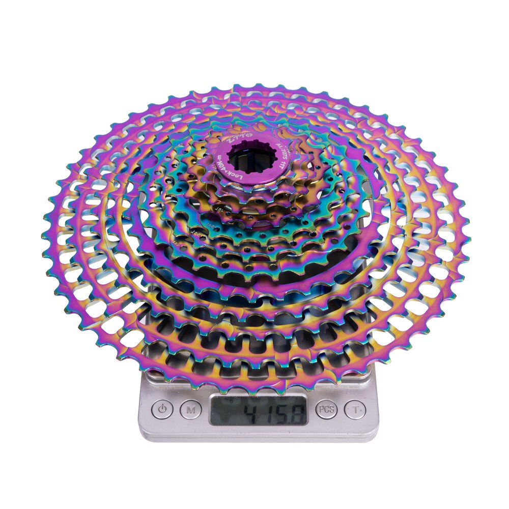 ZTTO 12 Speed Rainbow Cassette 11-52T SLR2 12s MTB 12Speed UltraLight K7 12V 413g Freewheel Mountain Bike for HG Hub