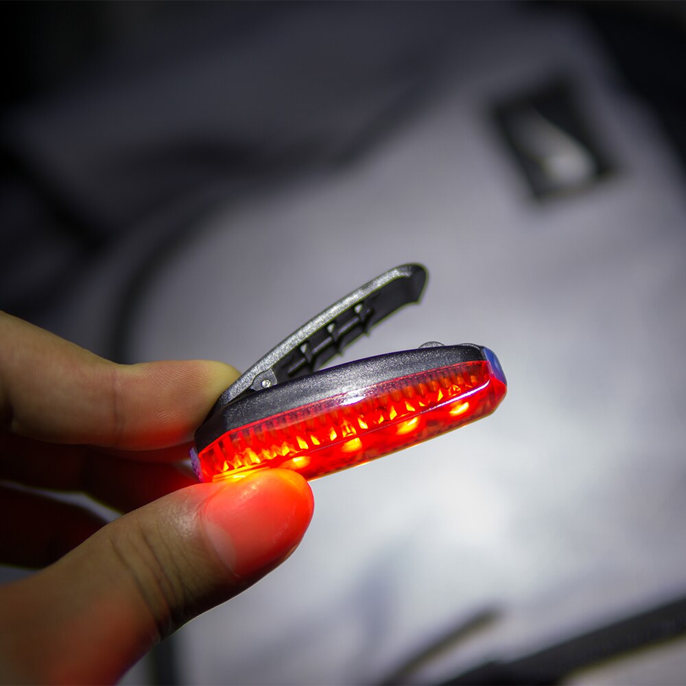 ZTTO LED Bicycle Tail Light Running Clip Bag USB Light Waterproof Outdoor Sports Li Battery Rechargeable Road Bike Bicycle WR03