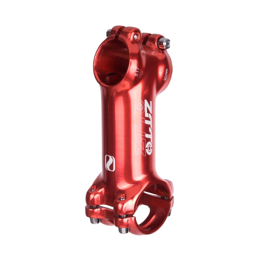 ZTTO Bicycle Parts MTB Road Bike 17 Degree Polished Bicycle Stem 90mm 100mm High Strength Lightweight 31.8mm AL6061