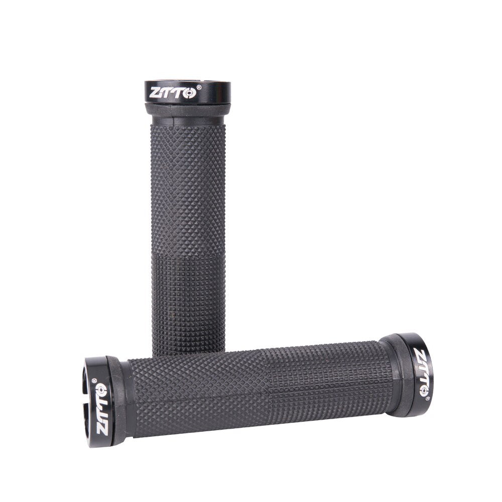 ZTTO Bicycle MTB Cycling Lockable Grips Anti Slip Rubber 22.2mm Universal Bike Handlebar Components Blue Red Black AG-16 1Pair