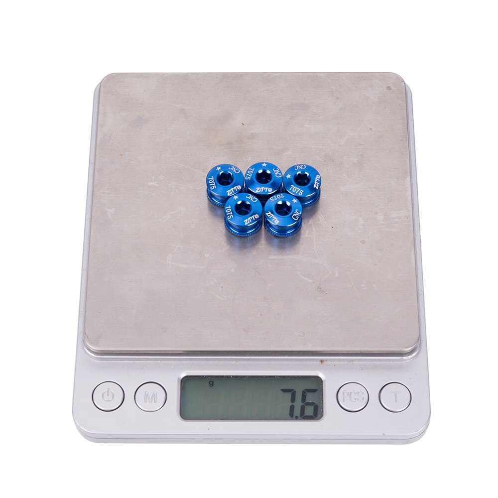 ZTTO Bicycle Parts MTB Road Bike Bicycle Chainwheel Bolts CNC Chainring Screws For Parts Crankset 5Pcs