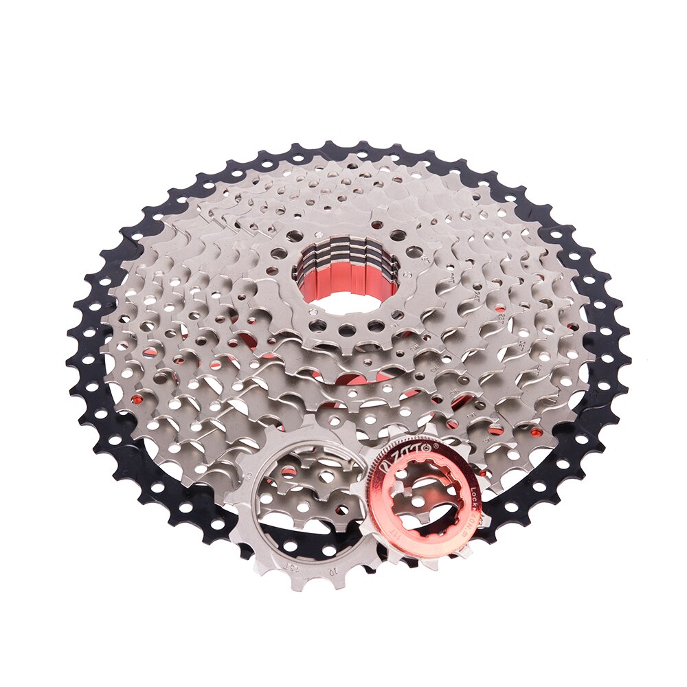 ZTTO MTB 10 speed Cassette 11-46 Sprocket 10speed 11-46T Wide Ratio Freewheel For Mountain Bike 10s M590 M6000 M610 M780 X7 Part