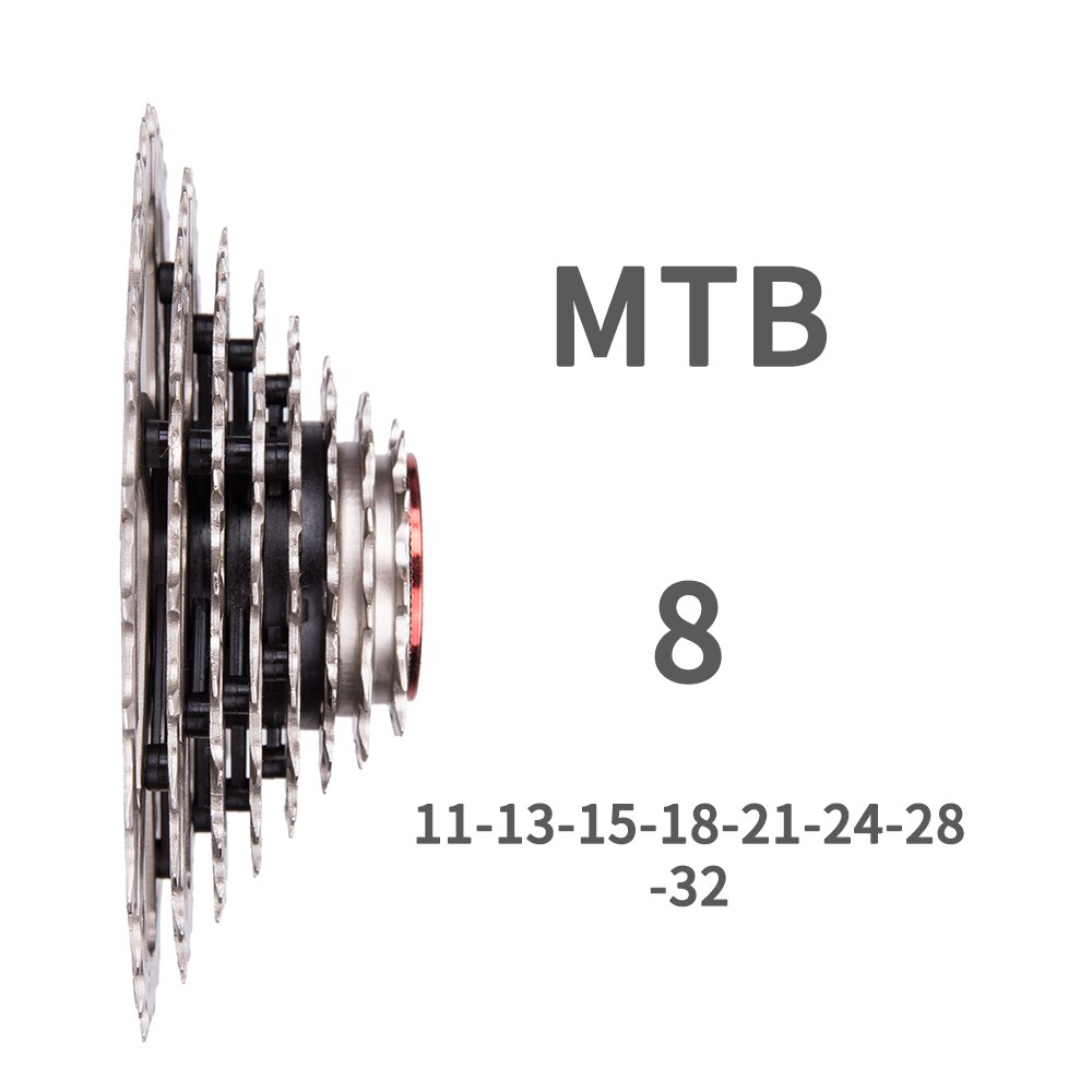 ZTTO 8 Speed 11-32T Bicycle Cassette Mountain Bike 8speed Steel 8s 8v K7 Freewheel Flywheel Bicycle Parts For M410 M360 M310