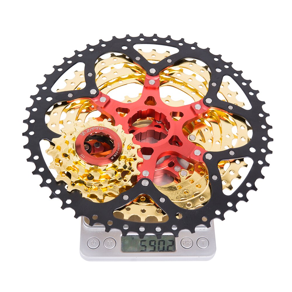 ZTTO 11S 11-50T SL Black GOLD Cassette MTB 11 Speed Golden Wide Ratio Freewheel Mountain Bike parts for K7 XO1 XX1 m9000