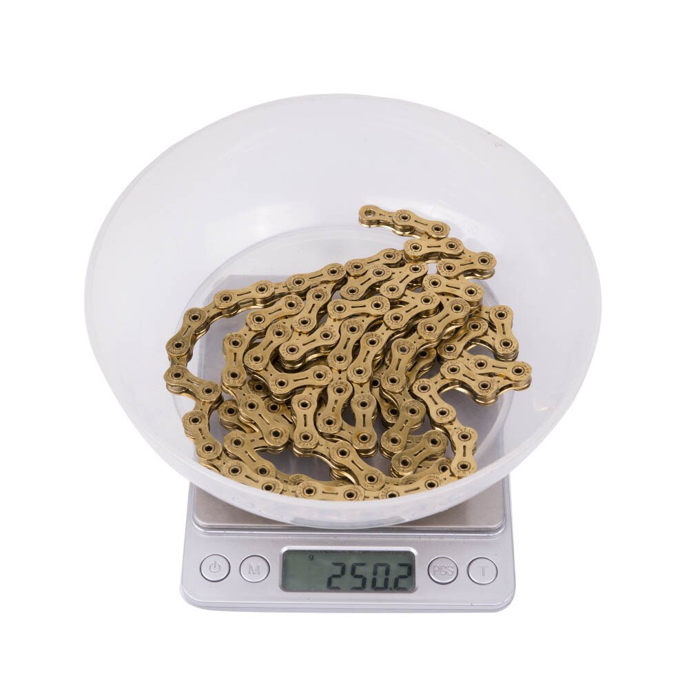 ZTTO 11 Speed Golden SLR Chain11s 22 s Road Bicycle ultralight Durable missing link Gold Chains for parts K7 MTB Mountain Bike
