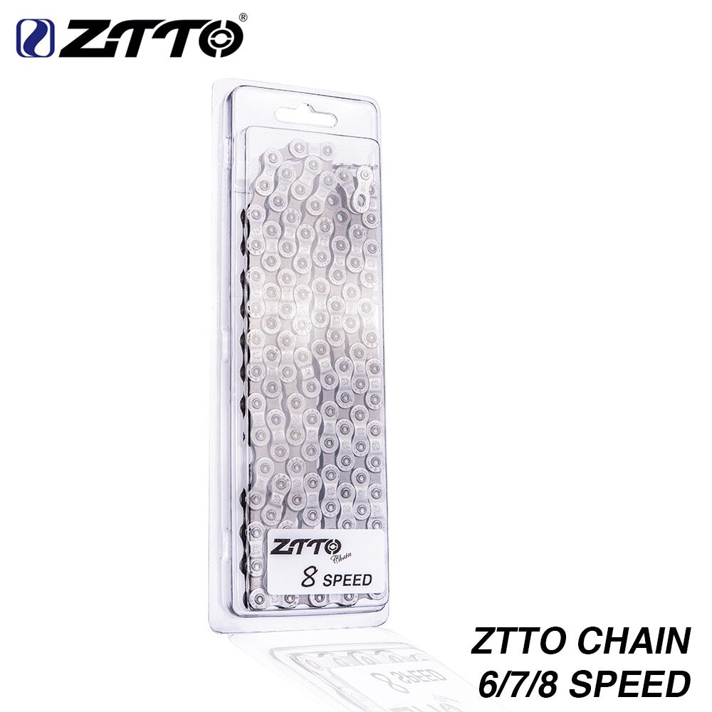 ZTTO 6 7 8 Speed Chain Mountain Bike Road Bicycle Parts High Quality Durable Chains missing link for parts K7 System MTB