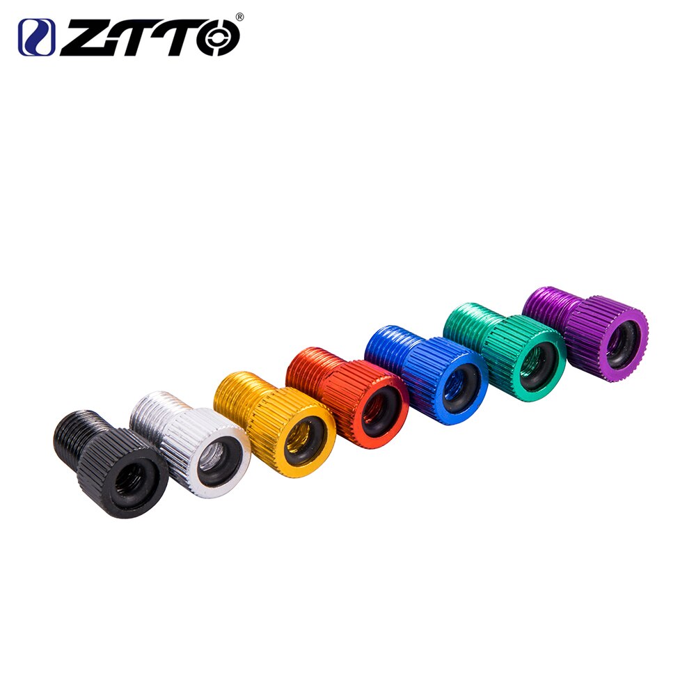 ZTTO Bicycle Parts MTB Road Bike Bicycle Valve Adapter Presta To Schrader Inner Tube Tire Convert Repair Bomba Bicicleta