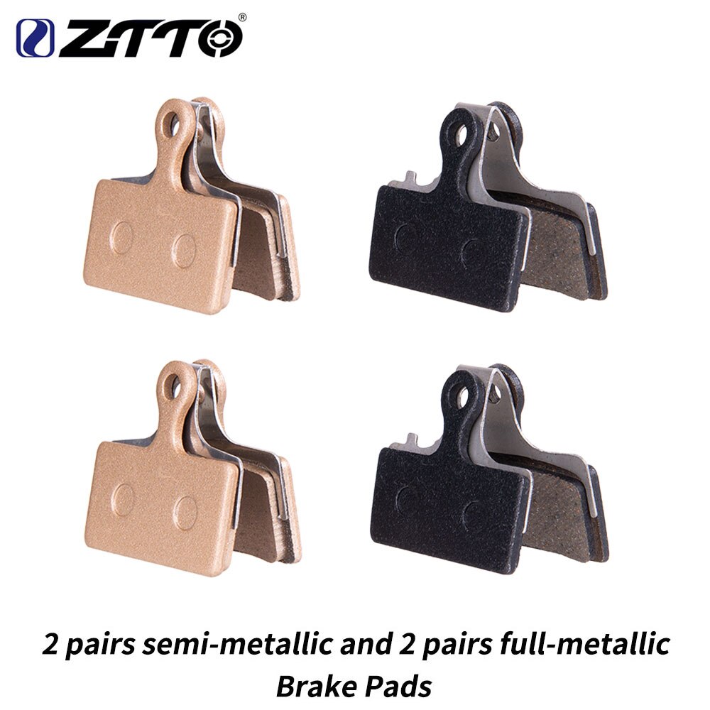 ZTTO 4Pairs MTB Semi-metallic Full Brake Pads For M9000 M9020 M987 M985 M8000 M785 M675 XT SLX G01S G03TI G04TI Compatible