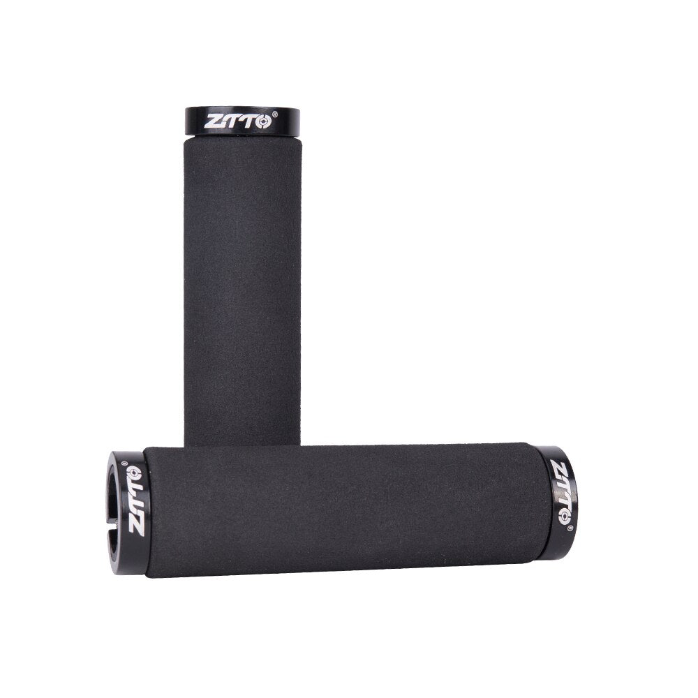 ZTTO Bicycle Parts MTB Bike Sponge Durable Shock-Proof Anti-Slip Grips Folding Bicycle Fixed Gear BMX with Bar Plug AG-36 1Pair