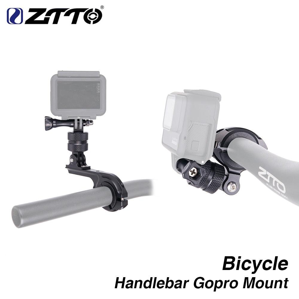 ZTTO Bicycle Parts MTB Road Bike Handlebar Rotatable Camera Mount Holder Adapter Bracket For Gopro For Xiaomi For Virb