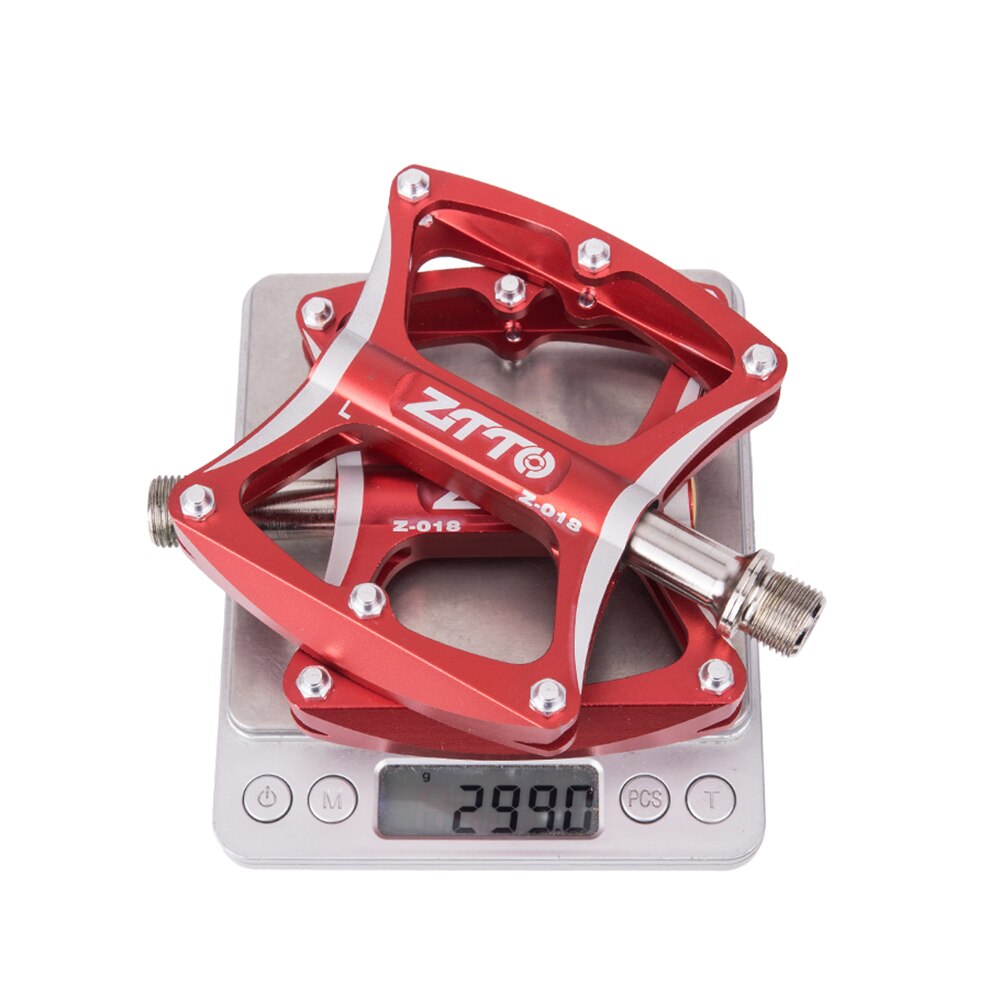 ZTTO Bicycle Parts MTB Bike Aluminum Alloy Ultralight Bicycle Pedal 4 Bearings CNC Non-slip Bicycle Pedals Antiskid Riding Pedal