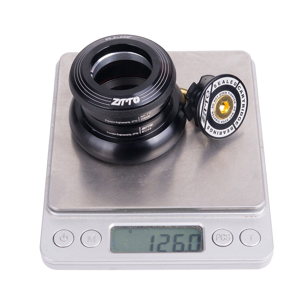 ZTTO Bicycle Headset 4444T MTB 44mm ZS44 EC44 CNC 1 1/8"-1 1/2" Straight Tube Frame to Tapered Tube Fork 1.5 Adapter Headset
