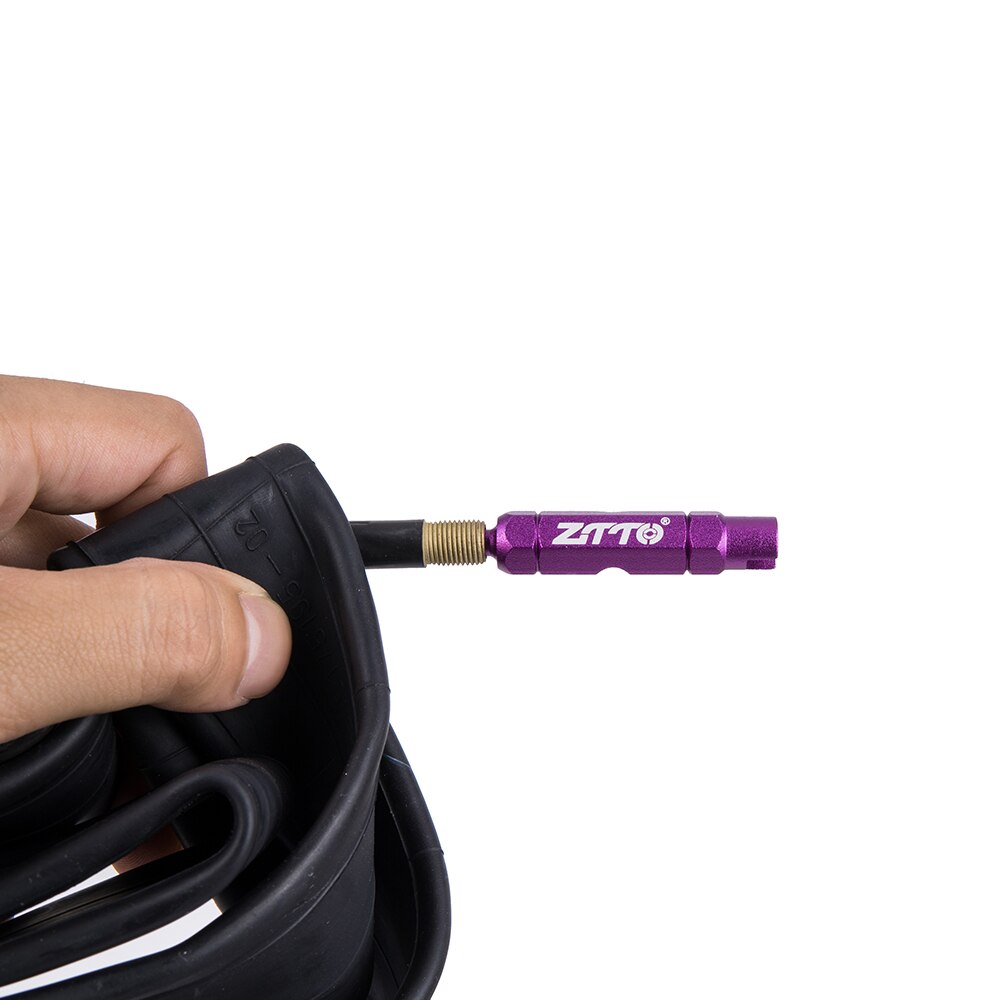 ZTTO MTB Bicycle Multifunctional Valve Tool Road Bike Aluminum Alloy Schrader/Presta AV/FV Nozzles Tube Core Wrench Removal Tool