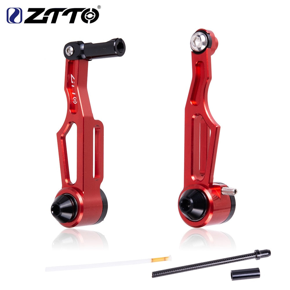 ZTTO Ultralight Folding Bike V-Brake Caliper CNC V Brake Lever Kid Bicycle Rim Brakes Lightweight Set Adjustable