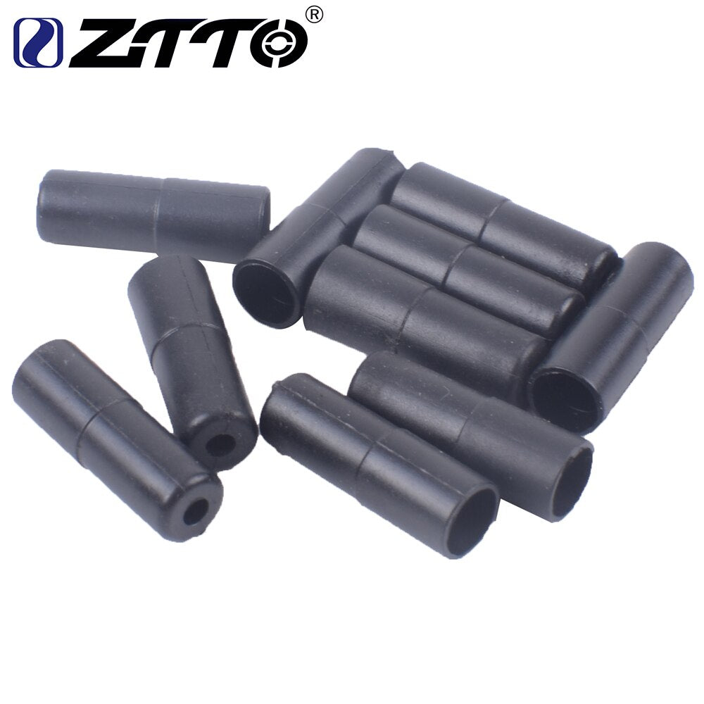 ZTTO 10pcs Bicycle Bike Plastic Brake Cable Housing Ferrule End Caps Ends Tips Cap Crimp Plastic 10pcs