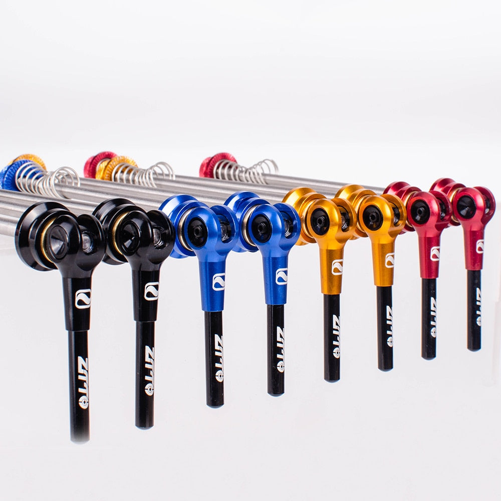ZTTO Bicycle MTB Road Bike Eccentric QR Titanium alloy Skewers Ultralight 9mm 5mm Quick Release 100 135 Hub Lightweight Axle