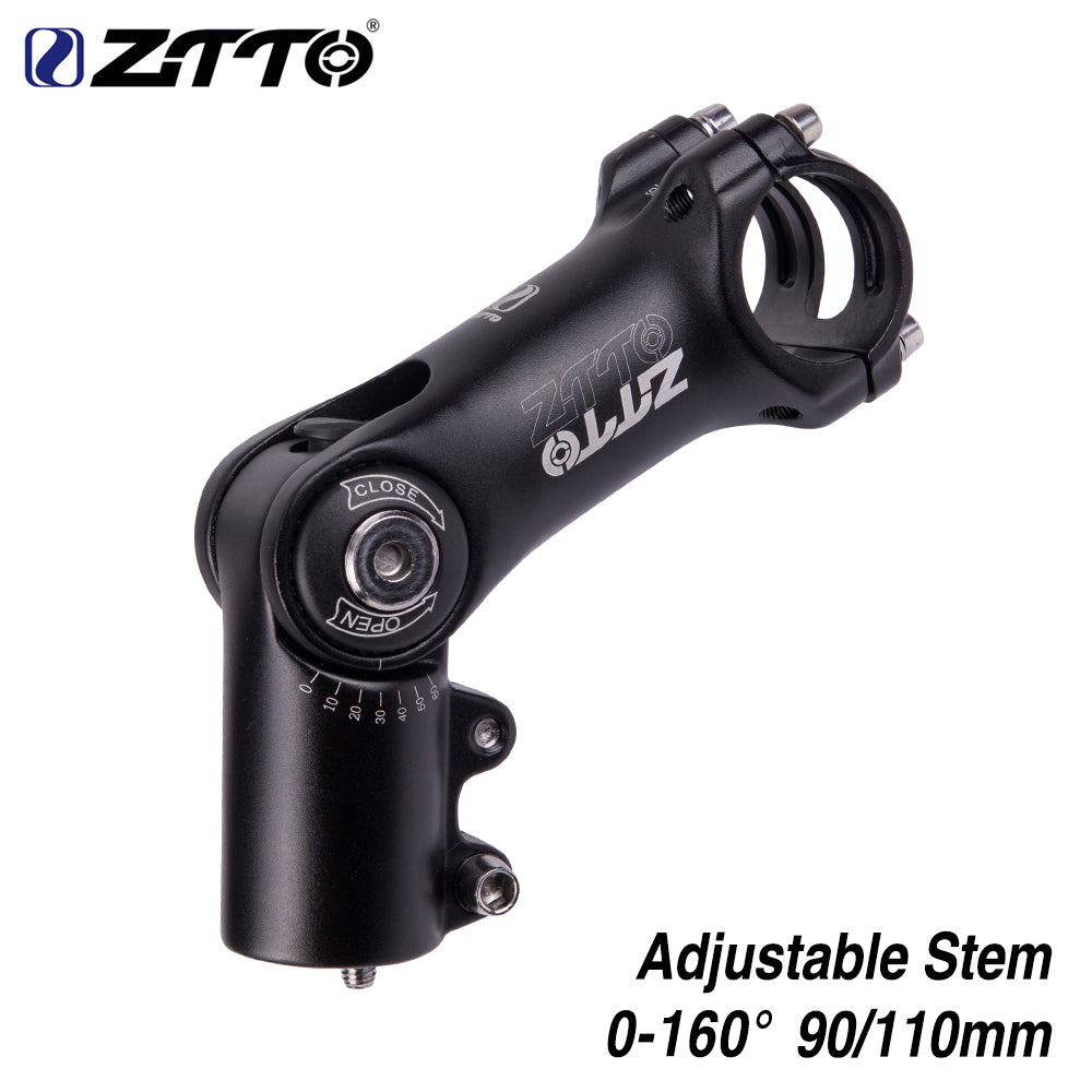 ZTTO Bicycle Parts MTB Road City Bike Adjustable 160 Degrees Riser 90mm 110mm*31.8 Fiting Stem Rise Up Extender Fork Extension