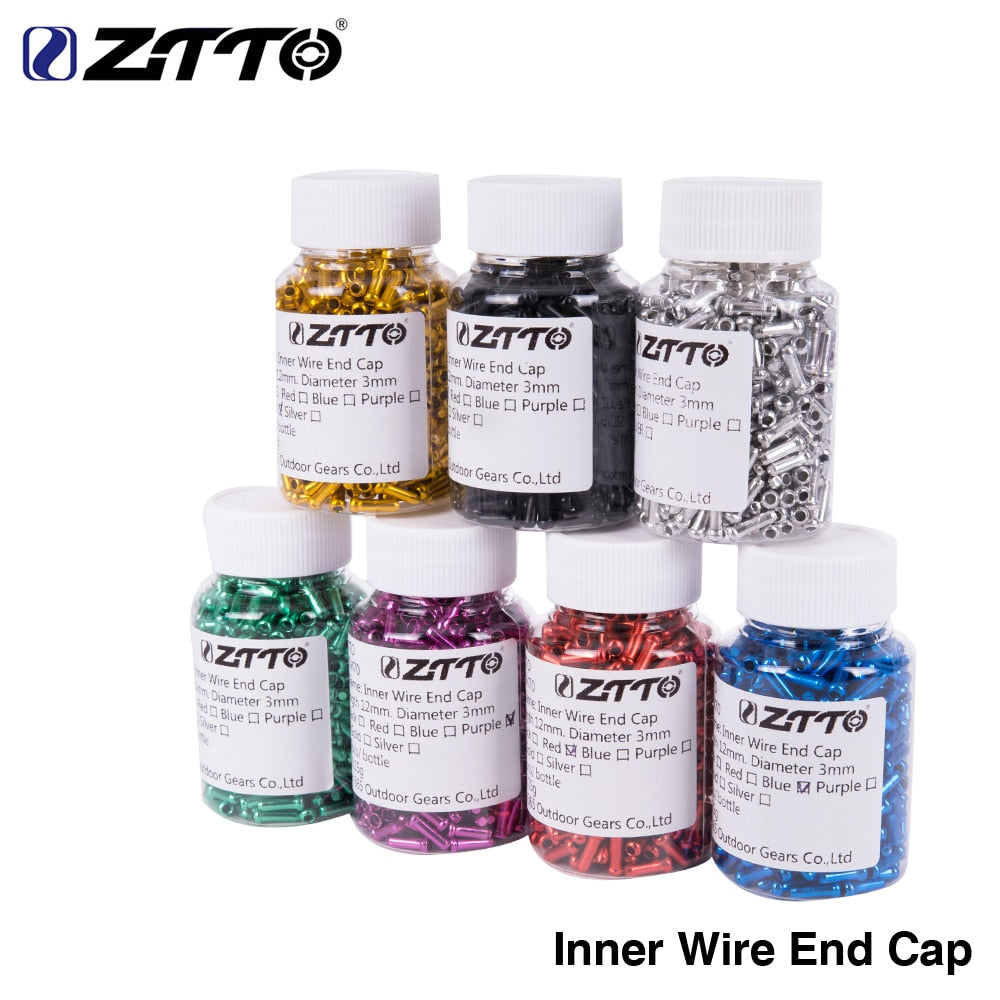 ZTTO Bicycle Shiter Wire End Caps Bike Inner Line Tips Brake Cable Shift Derailleur Crimps 500pcs wholesale